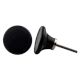 Black Round Solid Door Knob